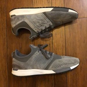 Gray New Balance shoes